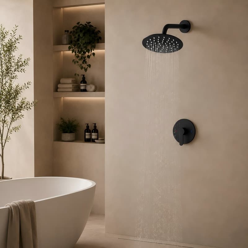 Concealed Single Function Rainfall Shower Set