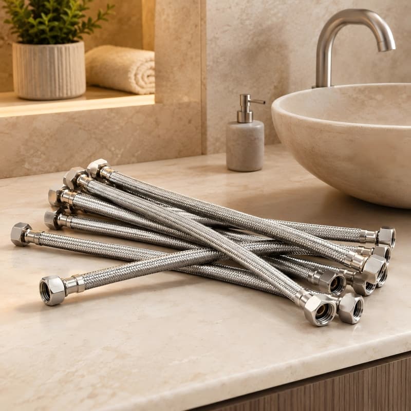 Dual-End Stainless Steel Braided Water Supply Hose