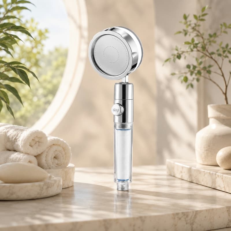 One-piece Water Stop Handheld Shower Head