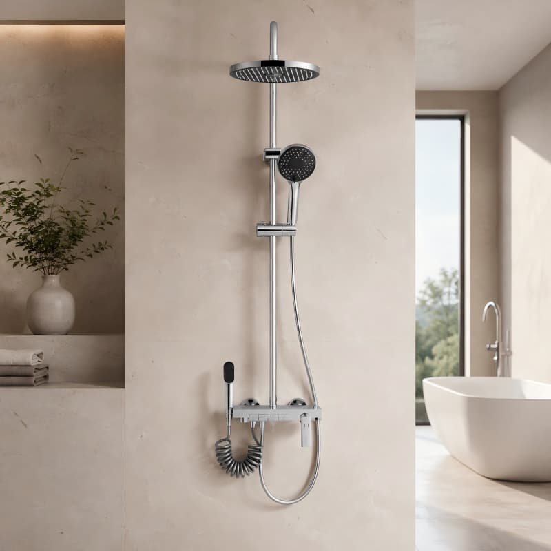 Thermostatic Shower Set Rain Spray