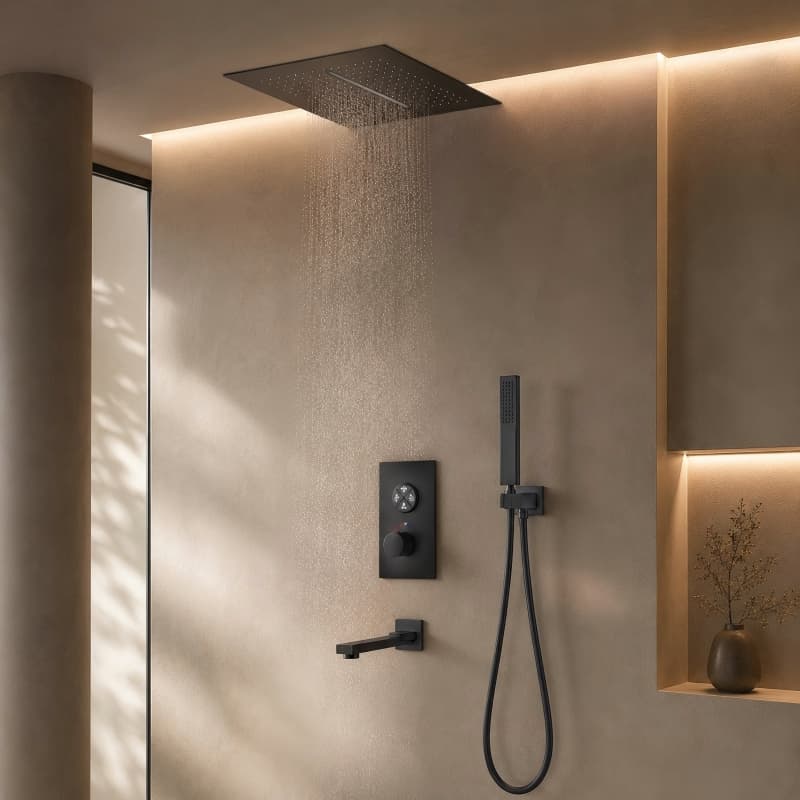Three-function Concealed Shower System