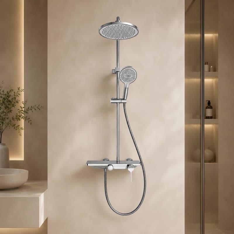 Three Function Rainfall Shower Set