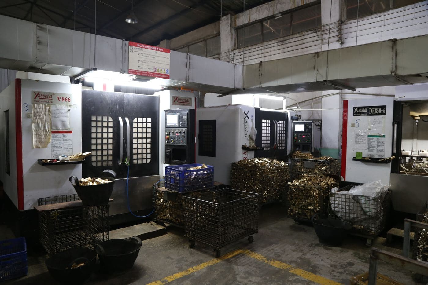 CNC machining equipment in the FYASSI factory
