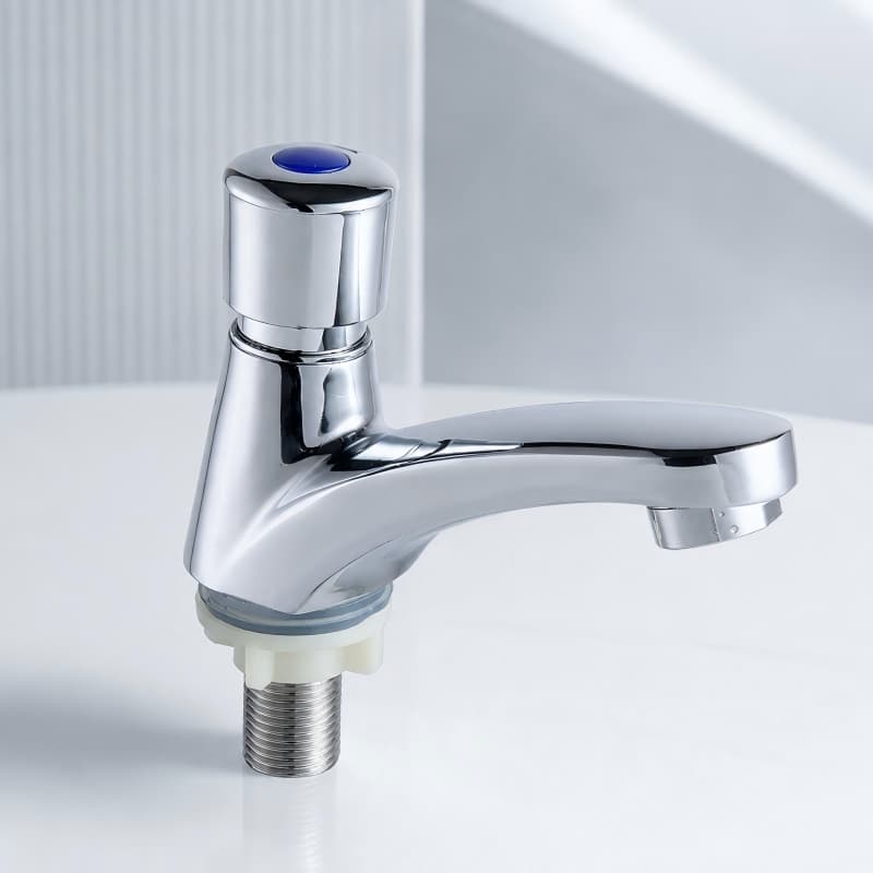 Single Cold Delay Basin Tap