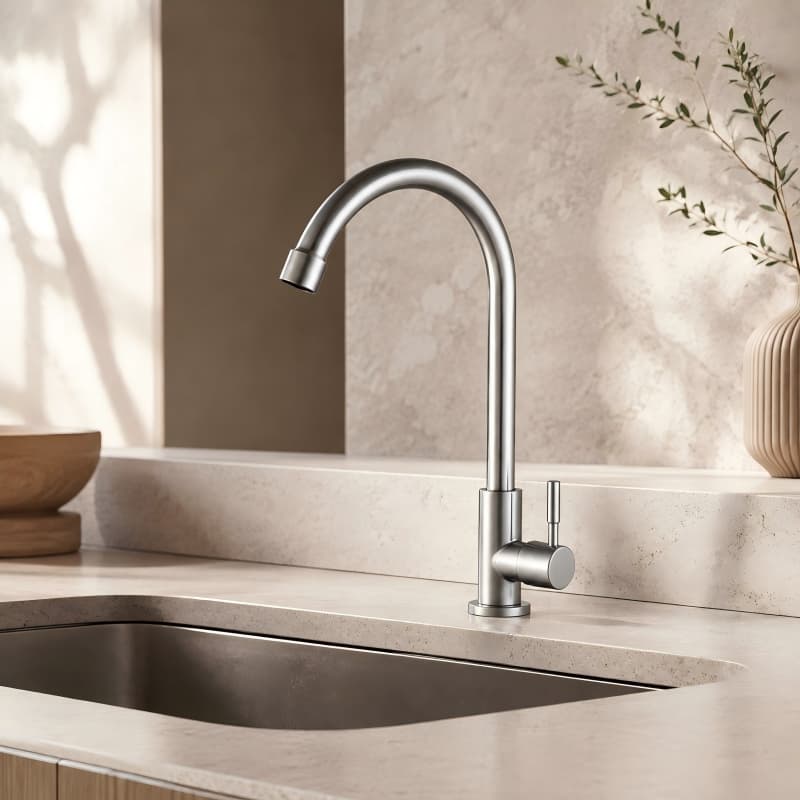 Single Handle Hot and Cold Kitchen Faucet