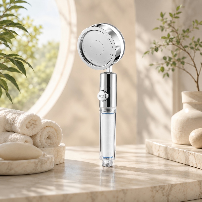 One-piece Water Stop Handheld Shower Head