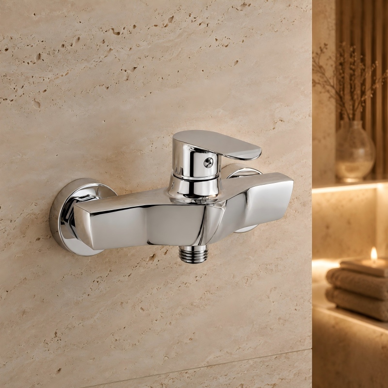 Single-Handle Wall-Mounted Bathtub Faucet