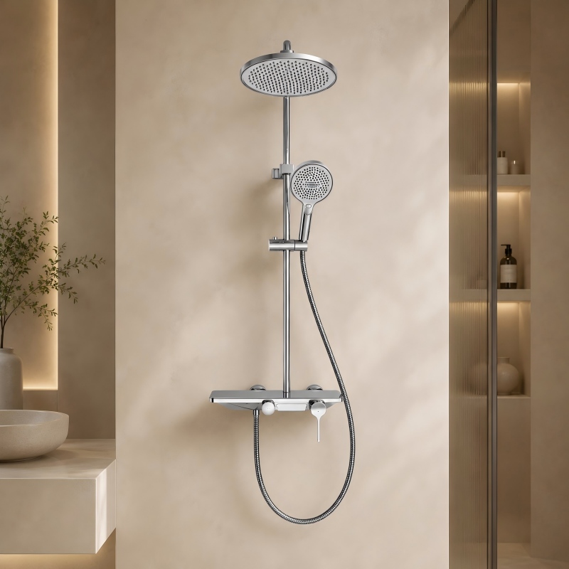 Three Function Rainfall Shower Set