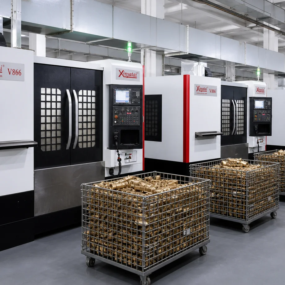 FYASSI CNC machining equipment and brass component production