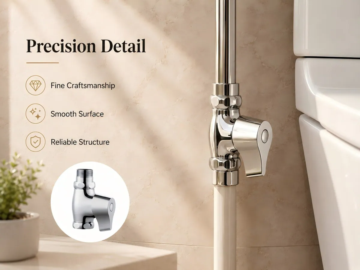 All-Copper Flush Valve straight connection choice