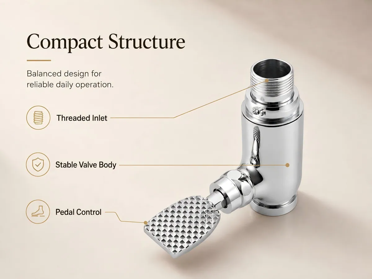 Brass Timed Flush Valve short timed flush