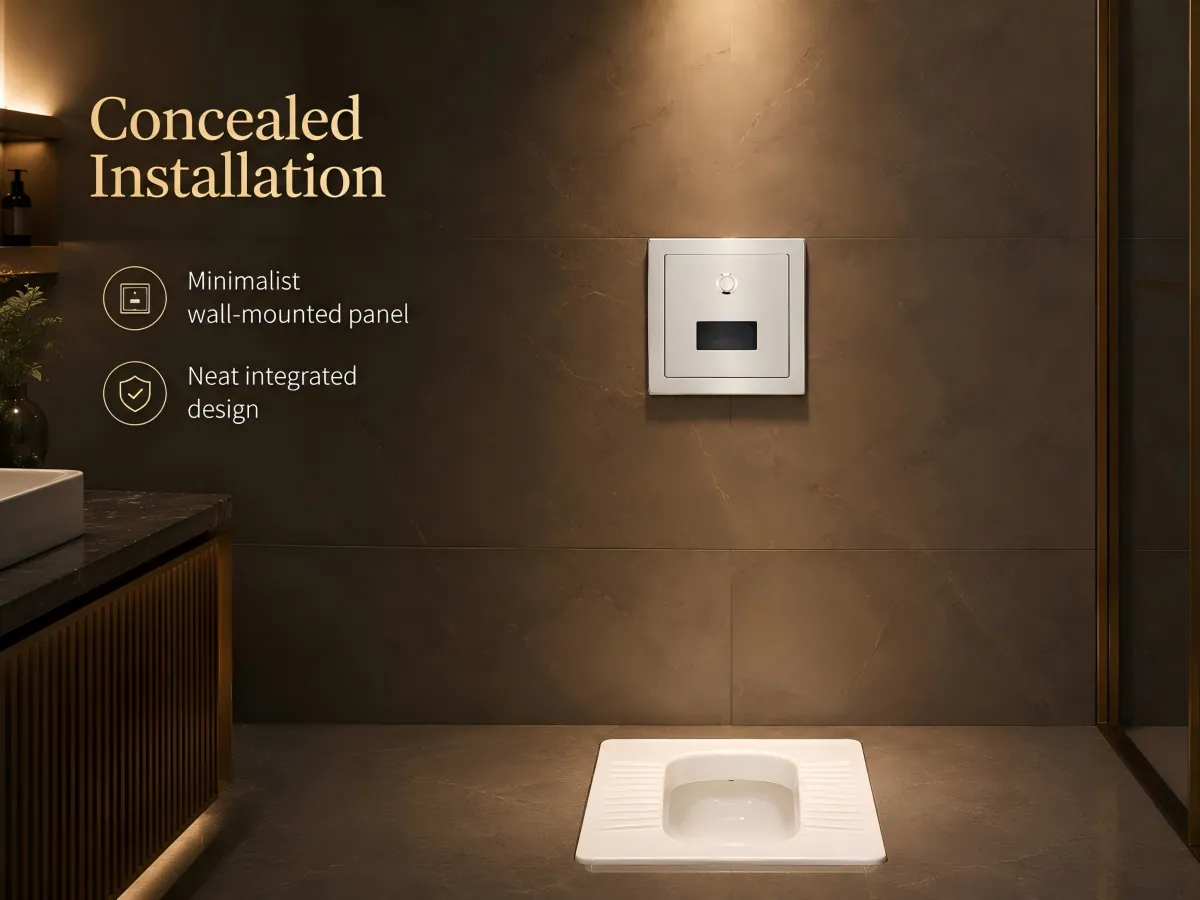 Concealed Sensor Toilet Flush Valve copper main body