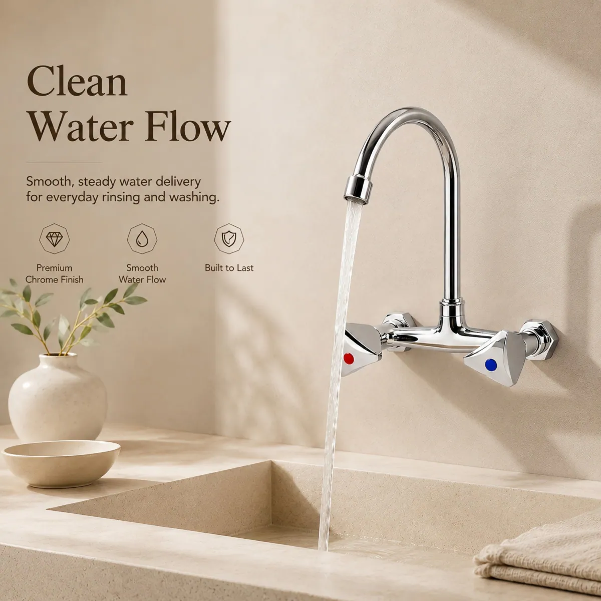 Double Handle Hot and Cold Kitchen Faucet oem and odm support
