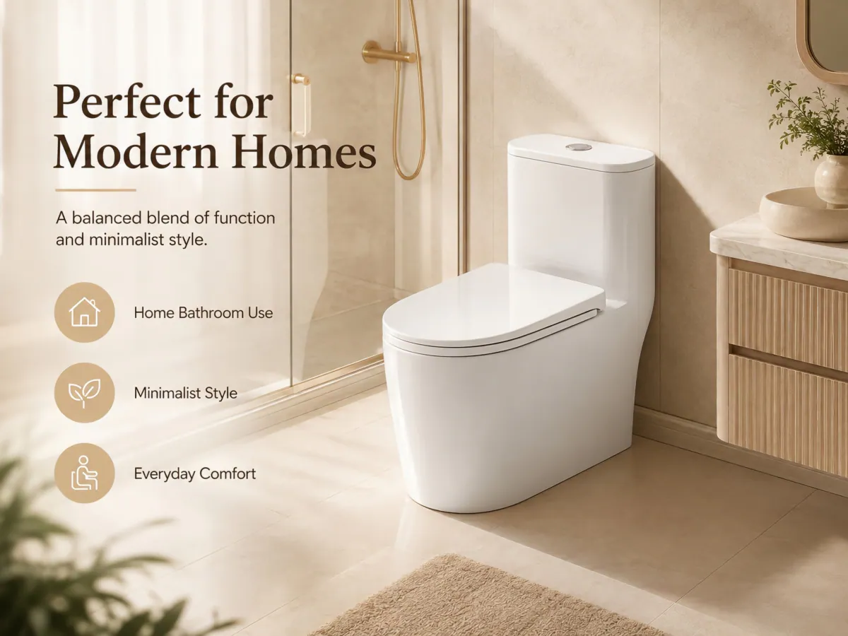 Dual-Flush One-Piece Siphonic Toilet product detail 5