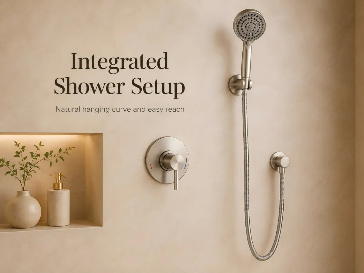 Electroplated Retractable Shower Hose project processing support