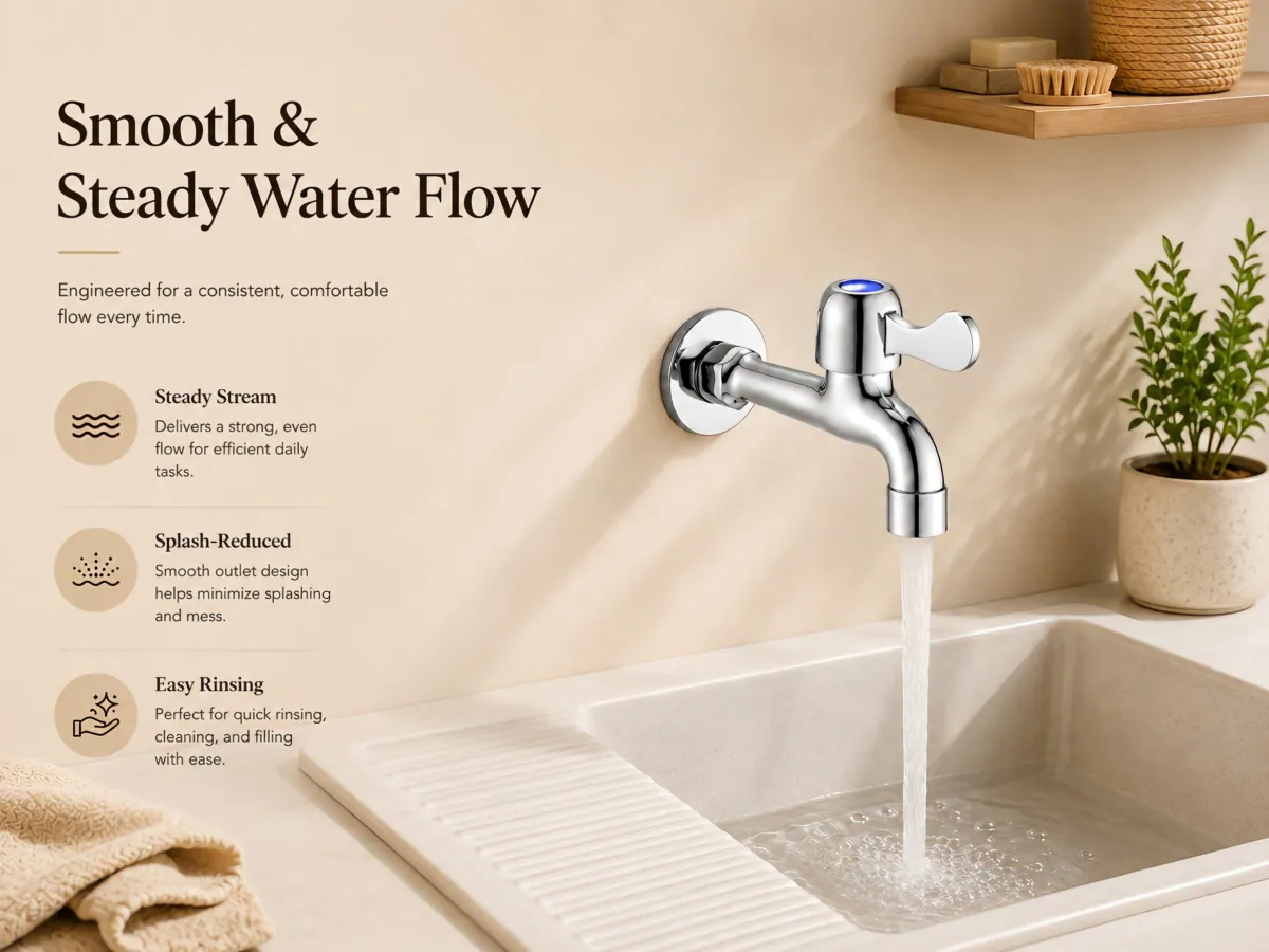 Extended Spout Quick-Open Tap filter aerator outlet