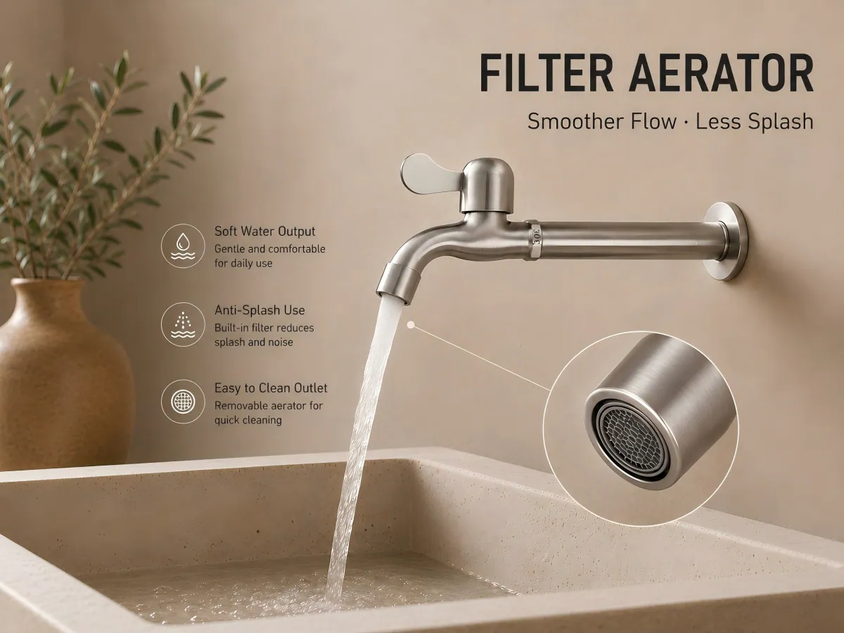Extra Long Spout Quick-Open Tap single-lever quick control