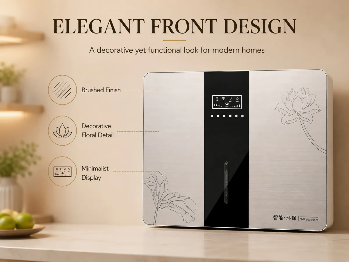 Five-Stage RO Water Purifier integrated white housing