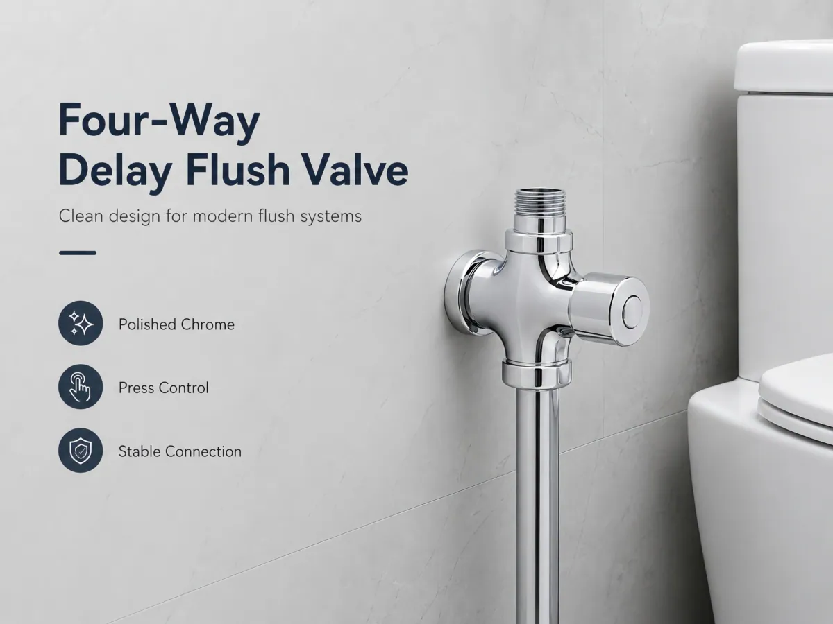 Four-Way Delay Flush Valve 3-6 second flush cycle