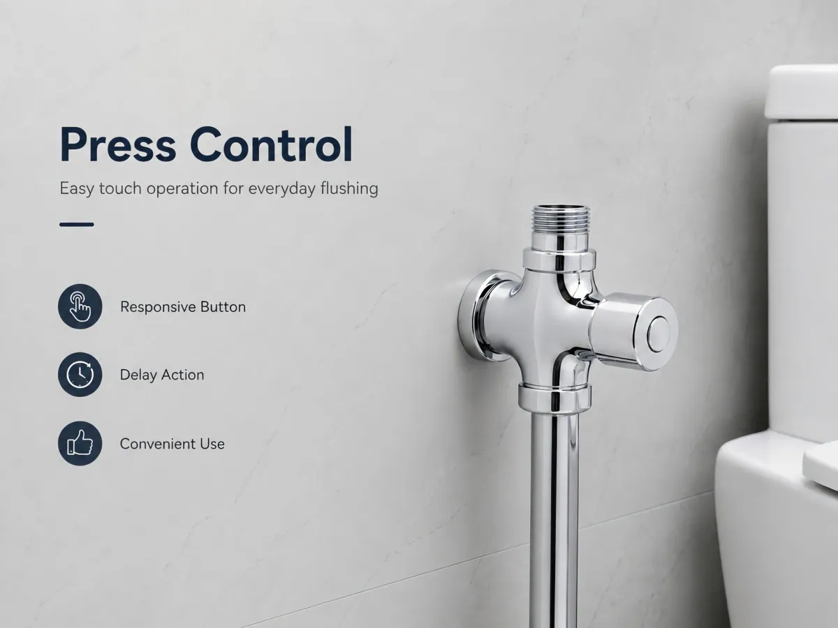 Four-Way Delay Flush Valve no electrical power needed