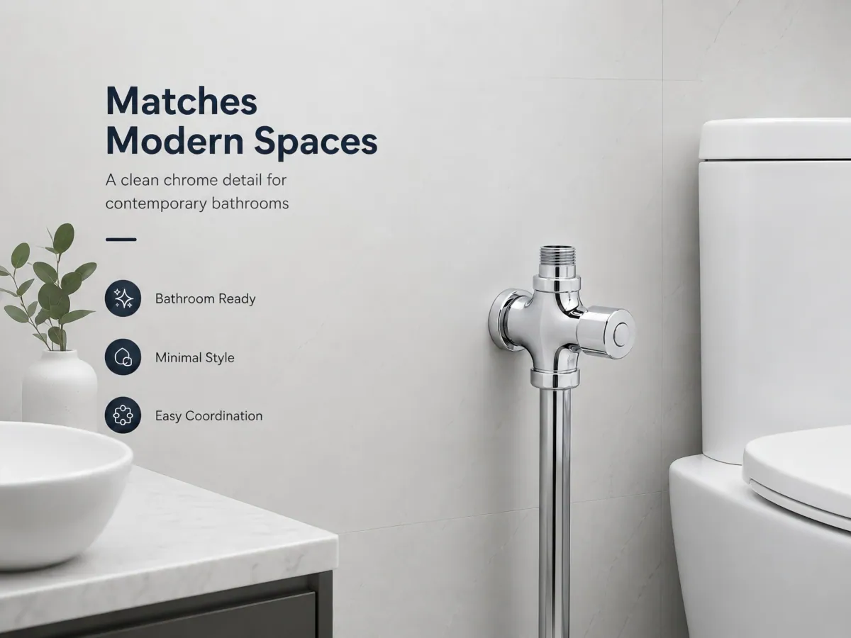 Four-Way Delay Flush Valve easy front-button control