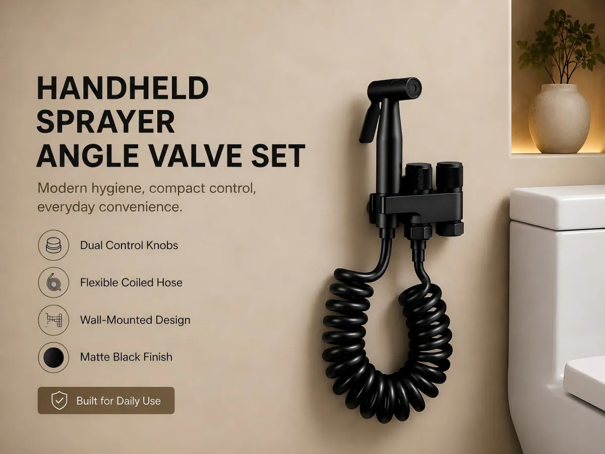 Handheld Bidet Sprayer Set dual-control valve body