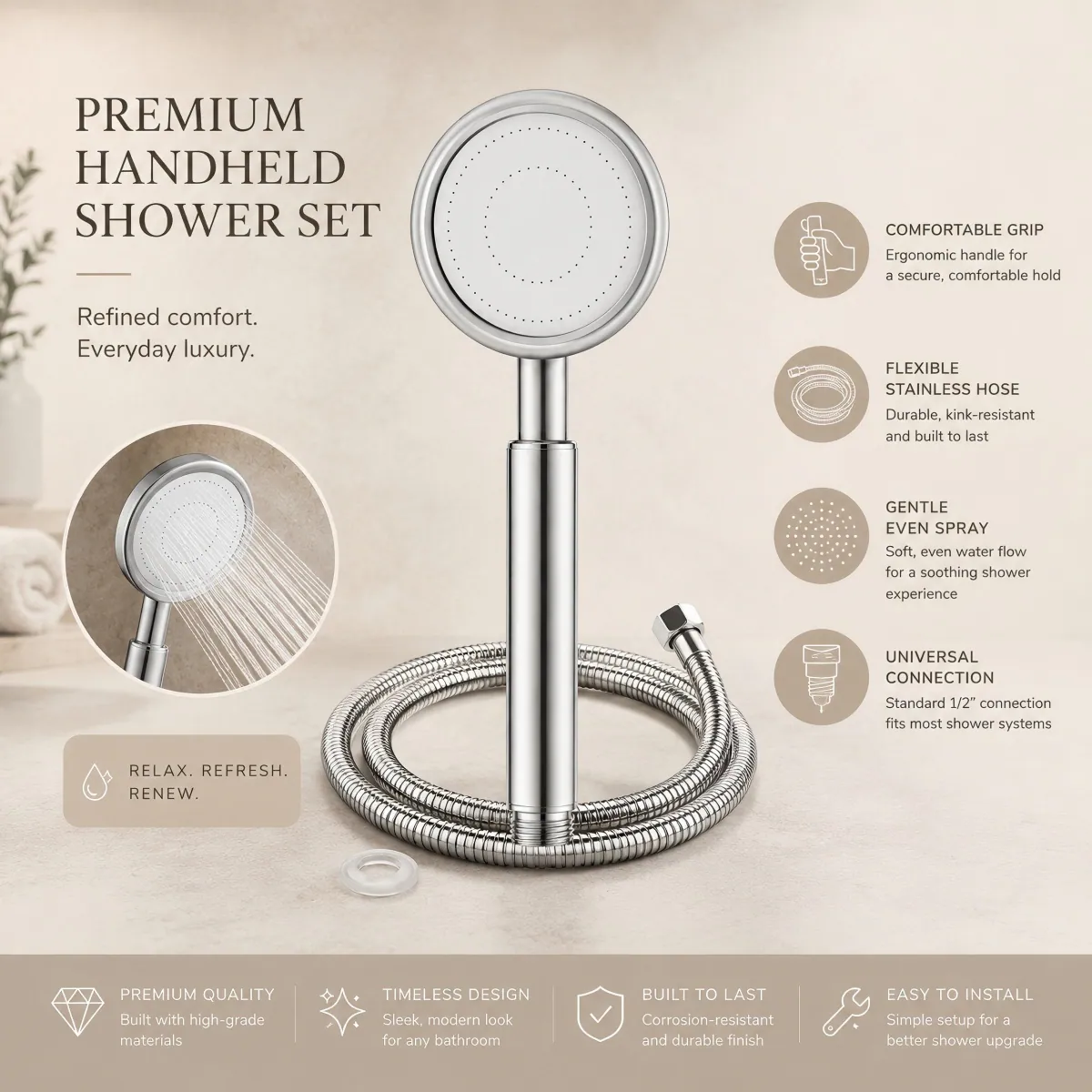 Handheld Shower Set product detail 5