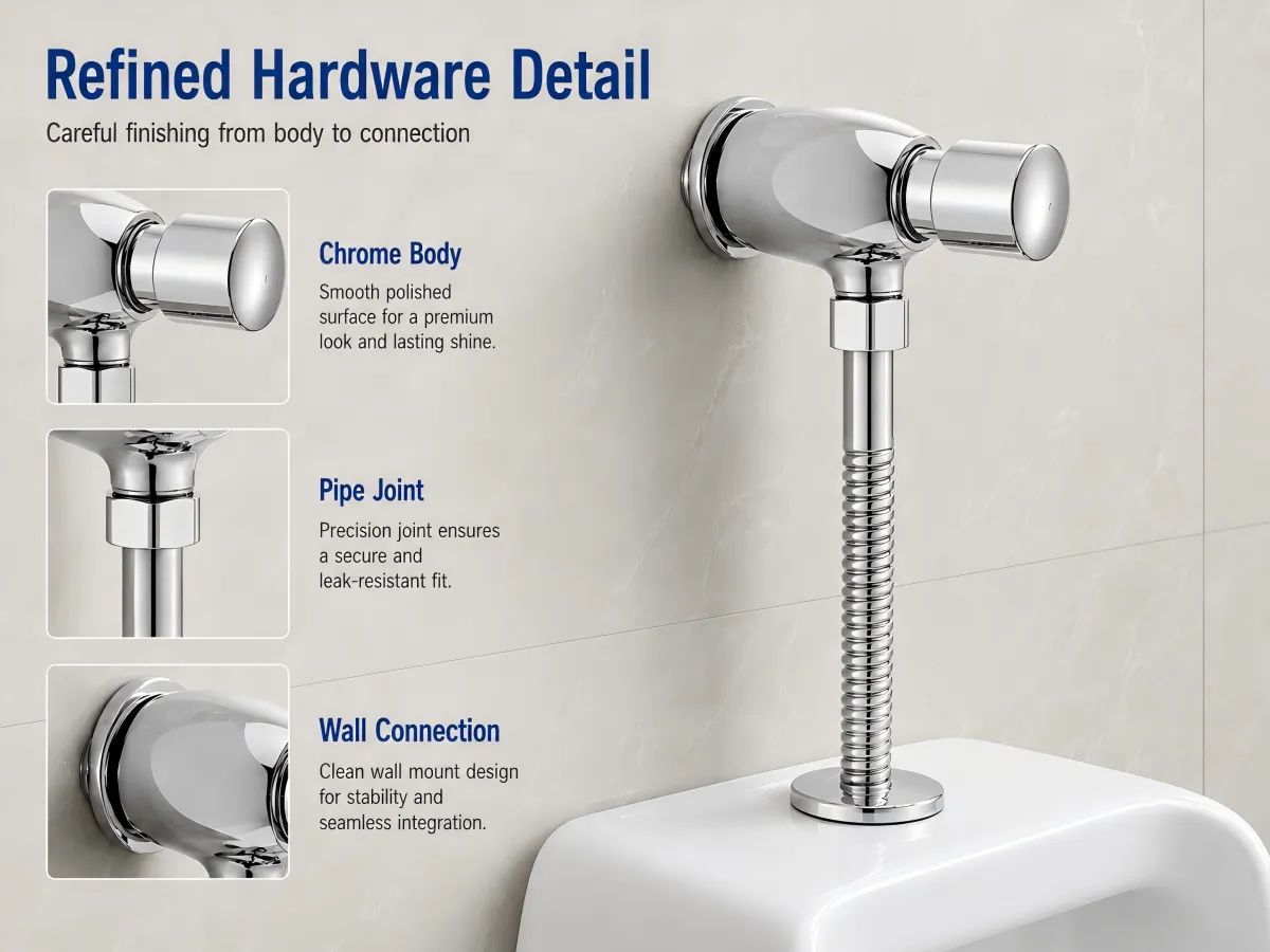 Manual Delay Urinal Flush Valve custom processing option
