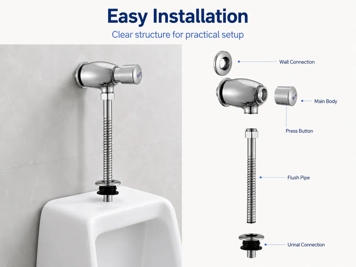 Manual Delay Urinal Flush Valve product detail 8