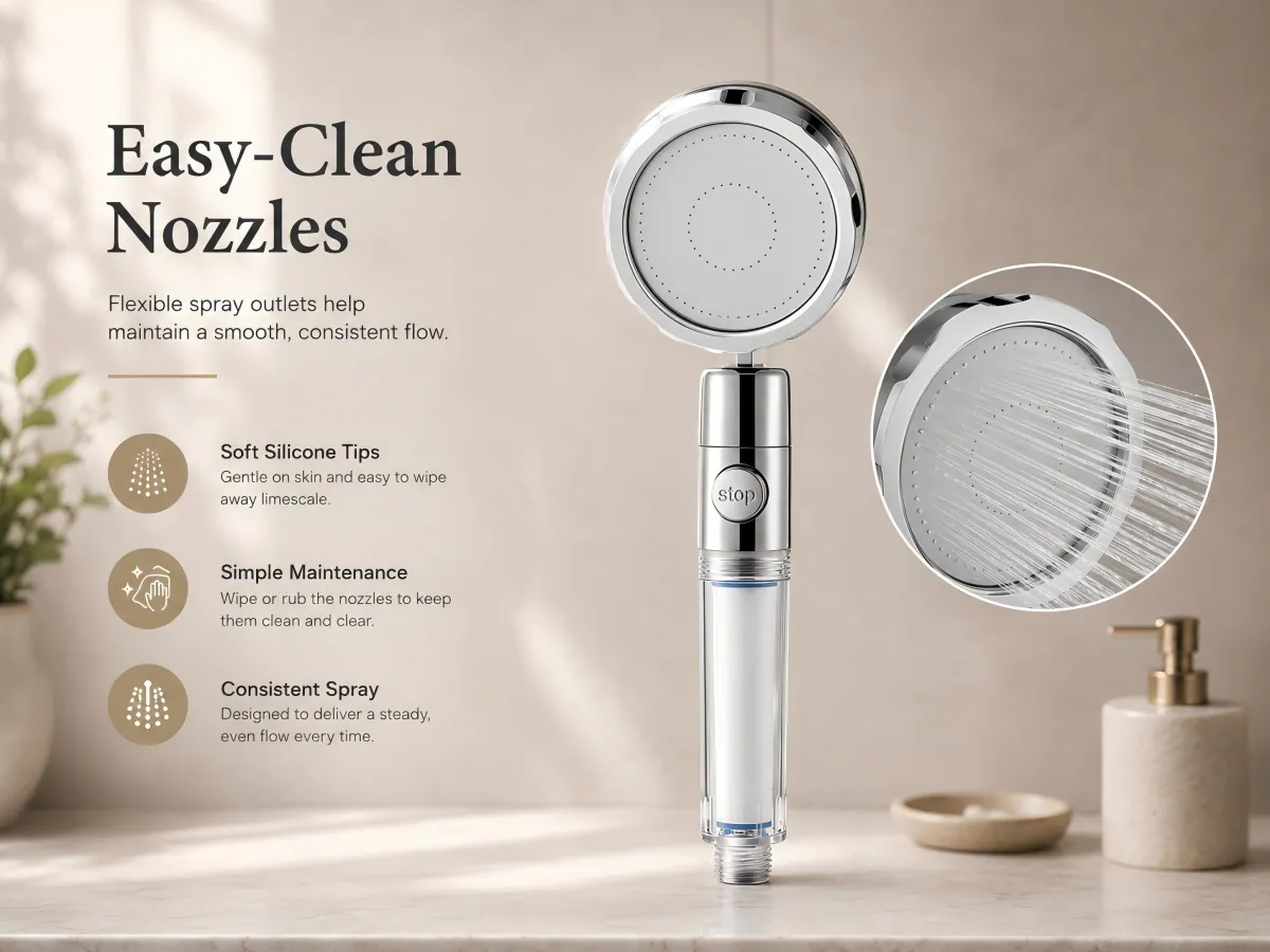 One-piece Water Stop Handheld Shower Head support oem & odm customization