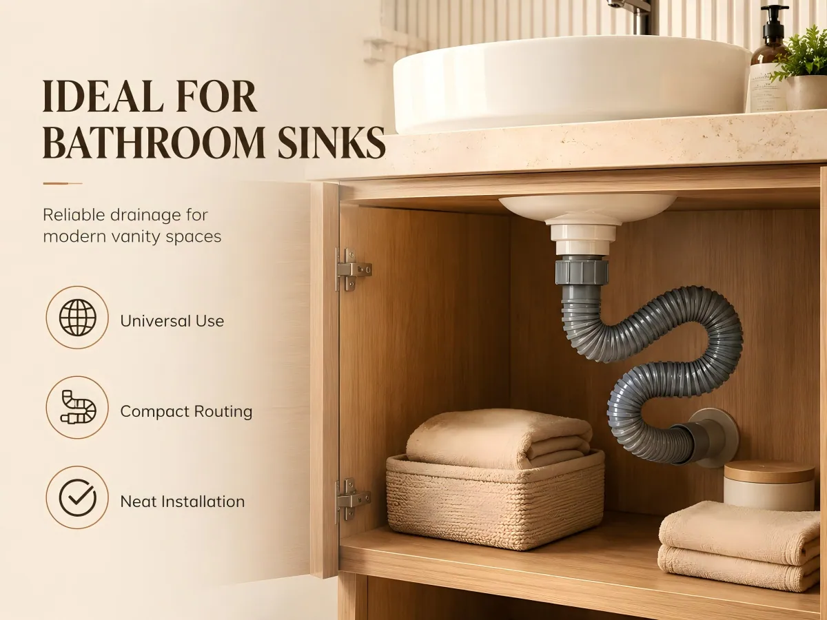 PE Flexible Kitchen Sink Drain Hose product detail 8