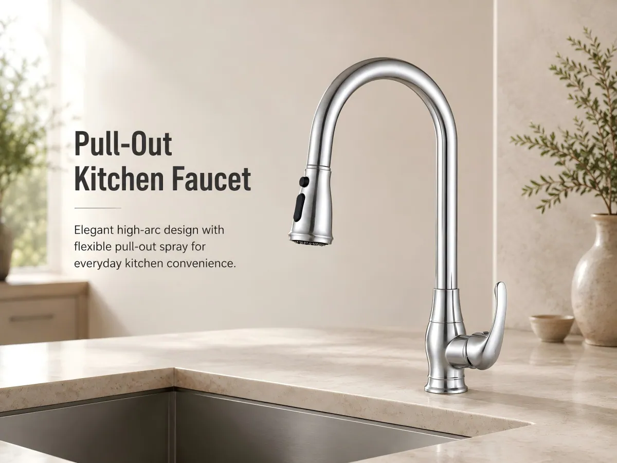 Pull-out Kitchen Faucet flexible pull out sprayer