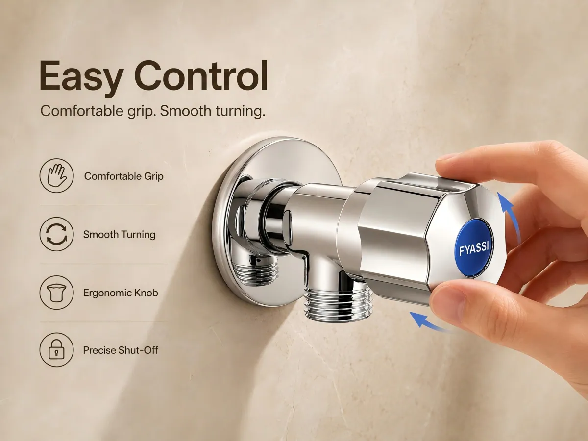 Quick-Open Angle Valve compact angle connection