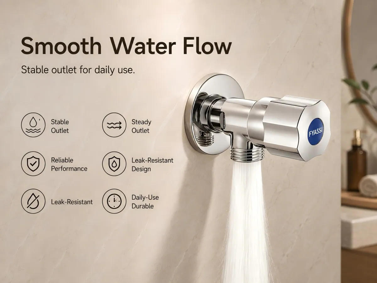 Quick-Open Angle Valve 304 stainless steel body