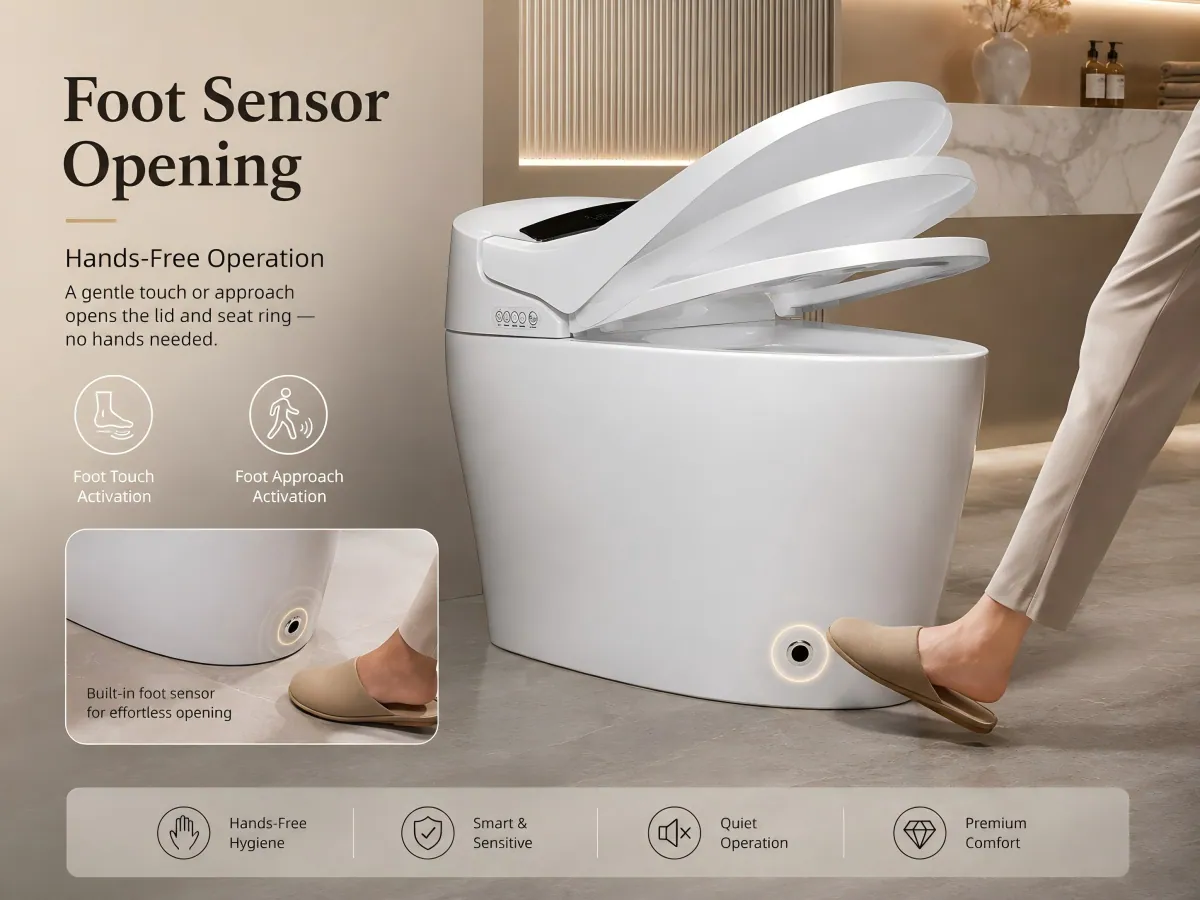 Remote-Control Smart Siphonic Toilet three pit-distance choices