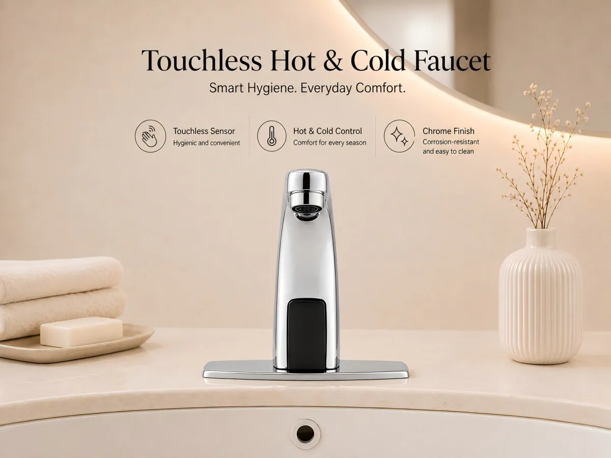 Sensor Basin Faucet touch-free basin use