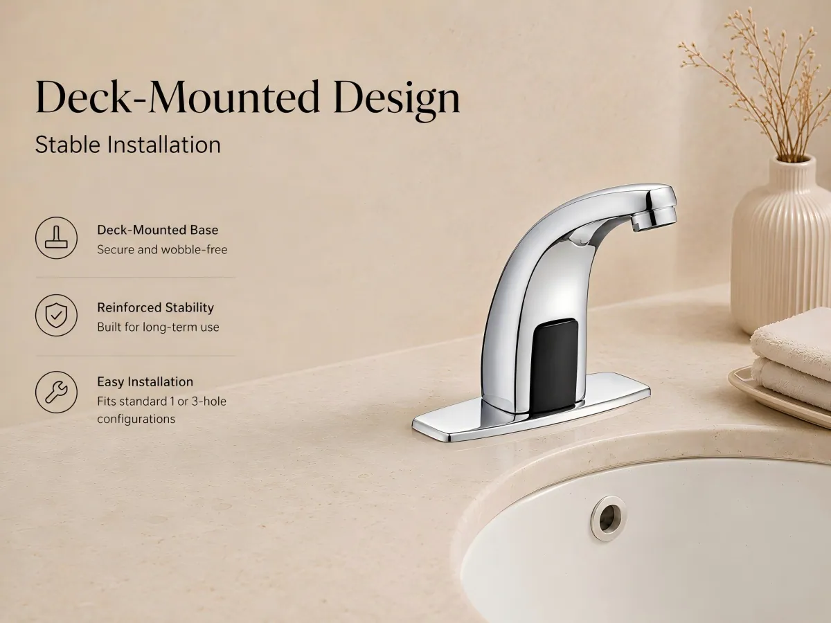 Sensor Basin Faucet deck-mounted structure