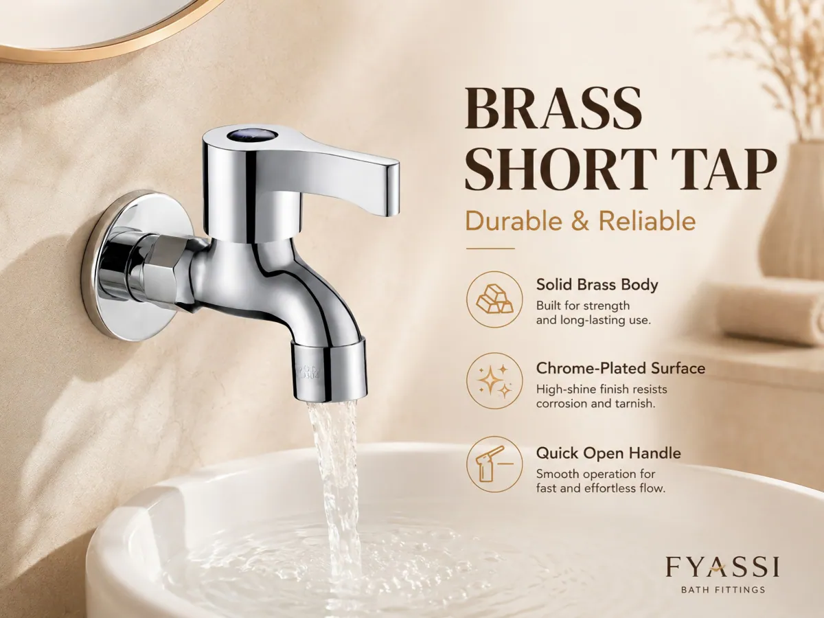 Short Spout Quick-Open Tap solid brass main body
