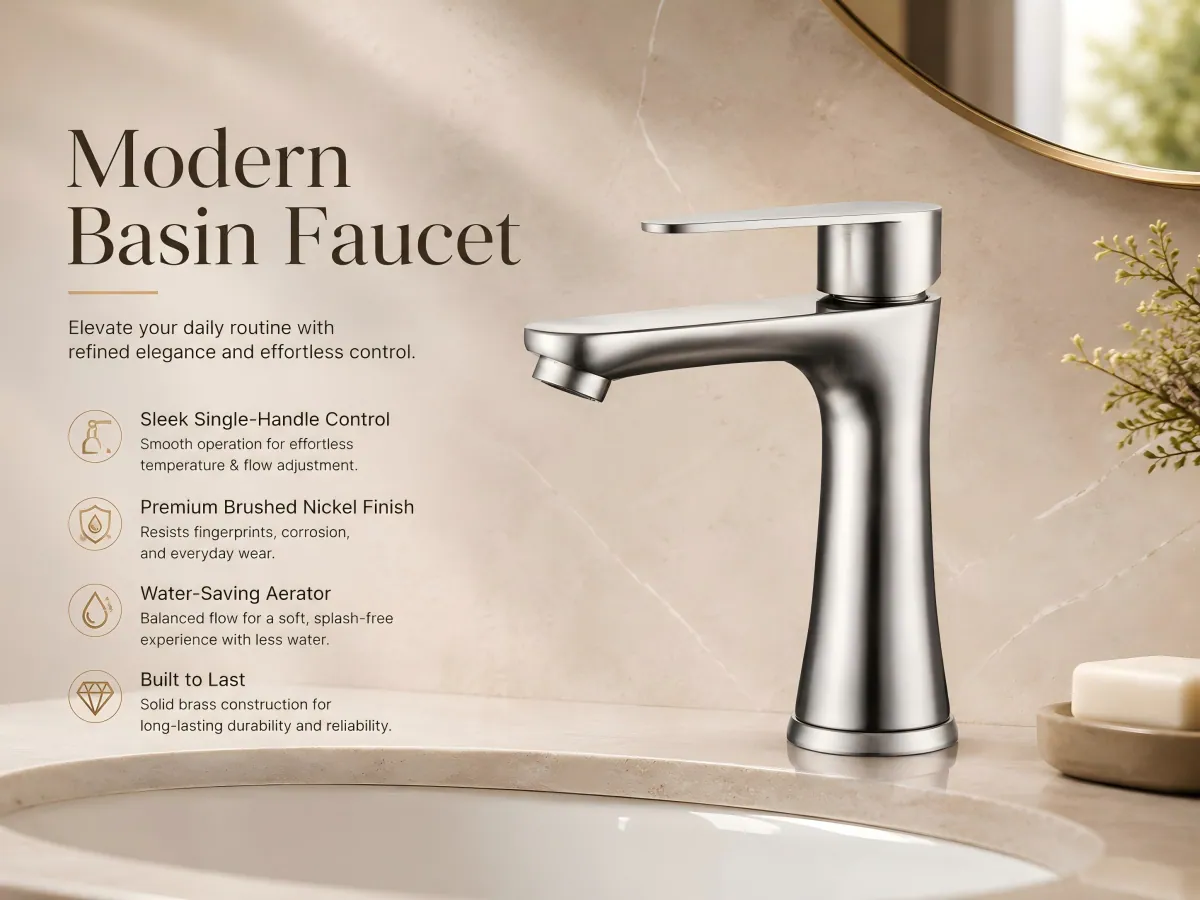 Single Cold Basin Faucet simple single cold design, high stability
