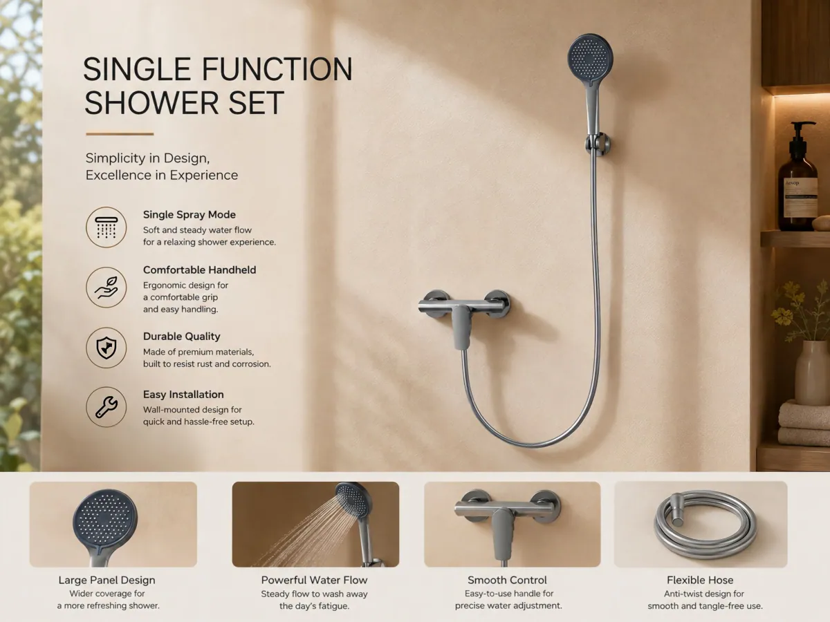 Single Function Modern Shower Set simple single function design