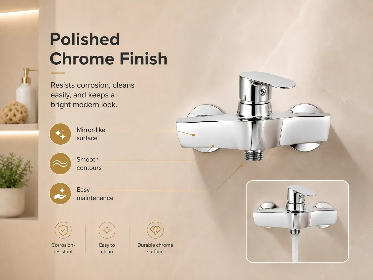 Single-Handle Wall-Mounted Bathtub Faucet single-lever hot and cold control