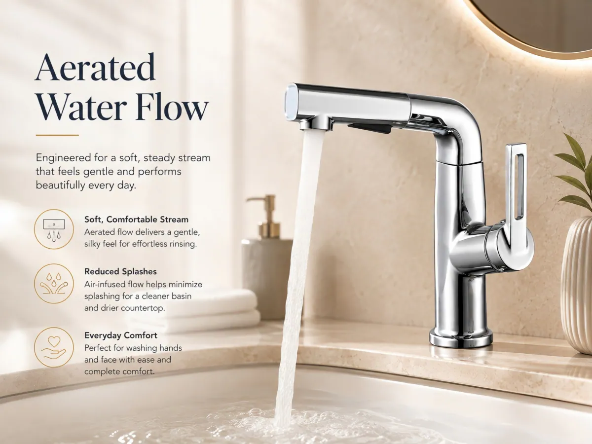 Single Lever Hot and Cold Basin Faucet standard deck mount installation