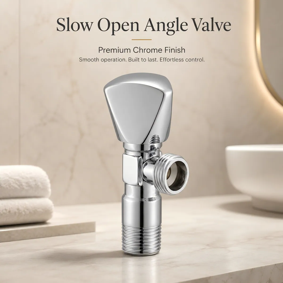 Slow Open Angle Valve gradual water adjustment