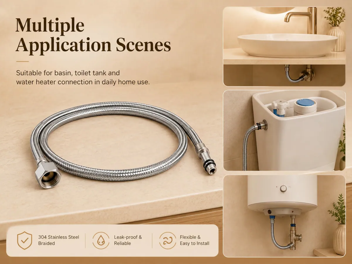 Stainless Steel Braided Pull-Out Faucet Hose product detail 5