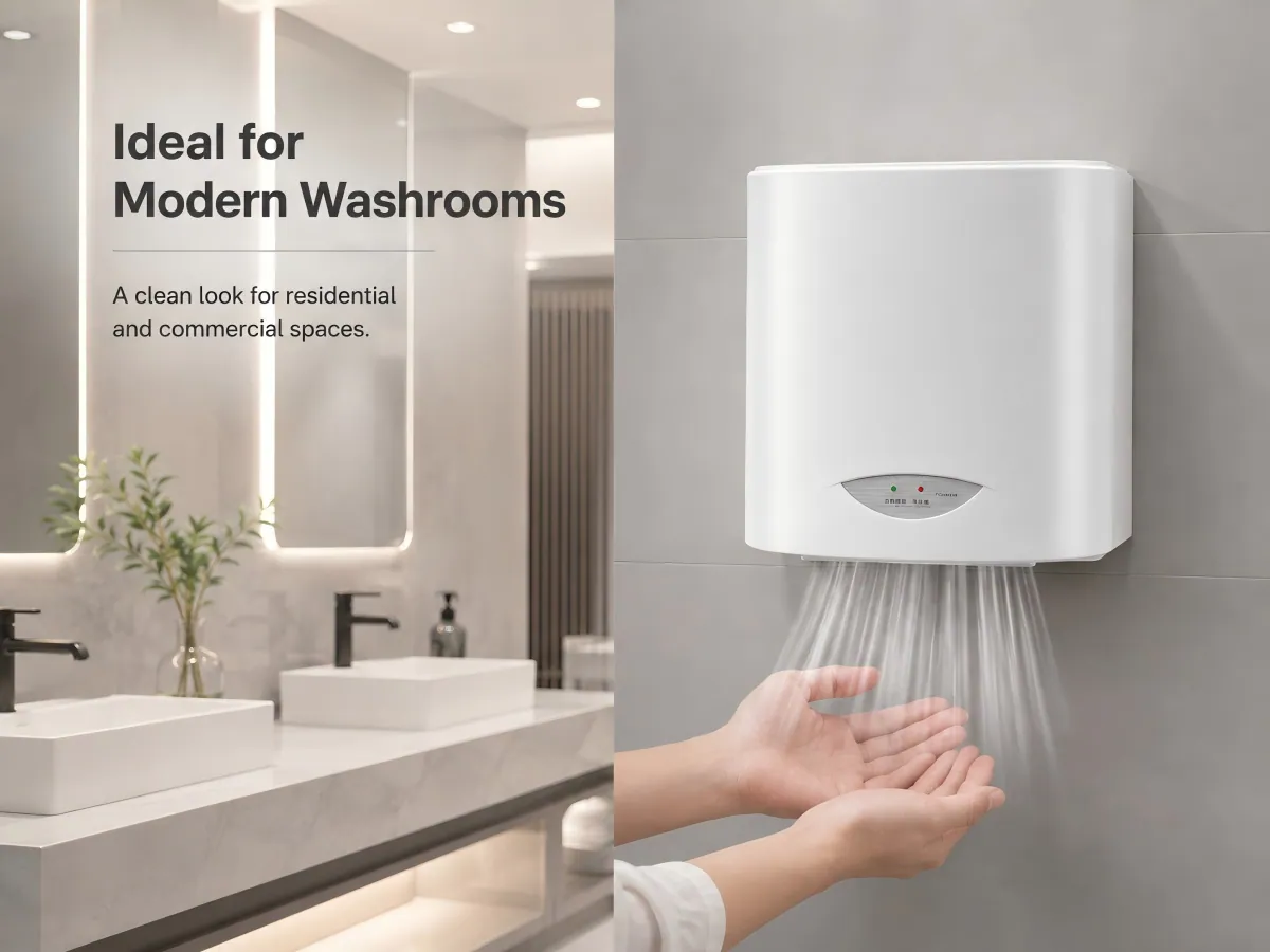 Stainless Steel Hand Dryer 220 v, 50 hz supply