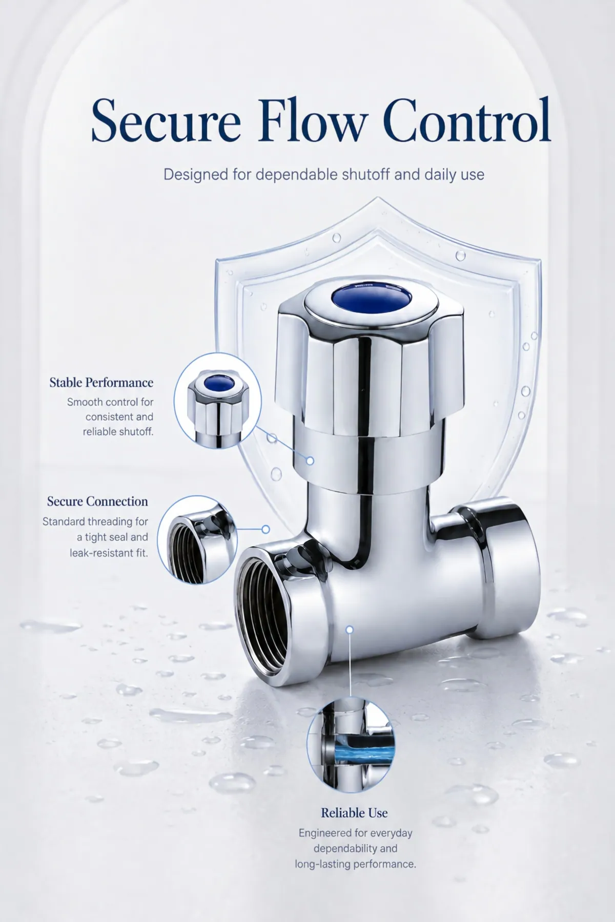 Straight Stop Valve custom order support