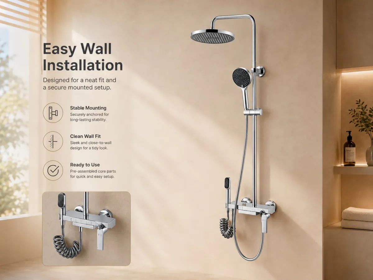 Thermostatic Shower Set Rain Spray product feature 2