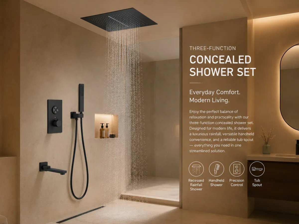 Three-function Concealed Shower System product detail 4