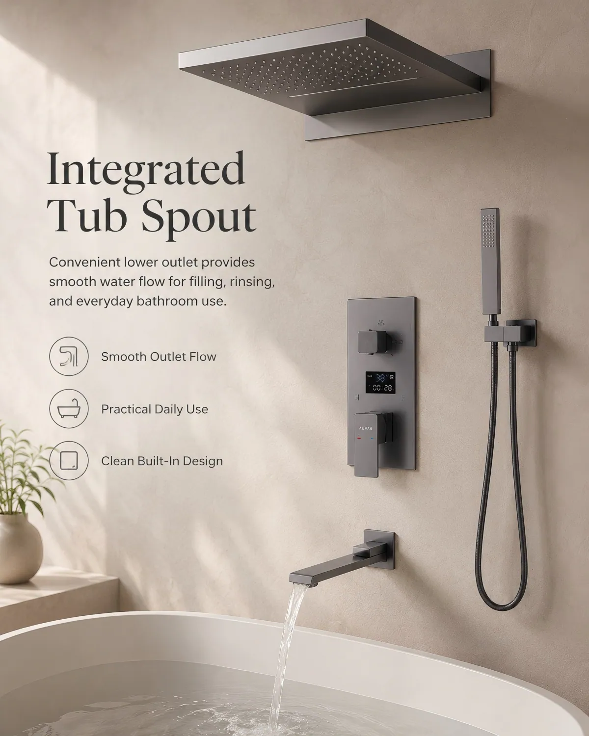 Three-function Concealed Shower System product detail 8