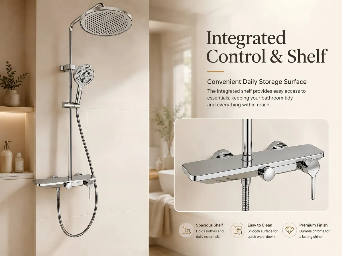 Three Function Rainfall Shower Set product detail 4